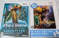 2本 メトロイドプライム 3 コラプション +Wiiであそぶ メトロイドプライム