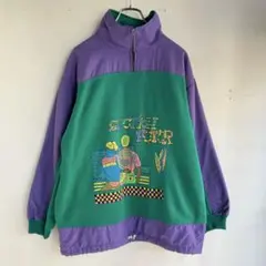 ヴィンテージ デザインプルオーバー ハーフジップ アメカジ 古着 ツートンカラー