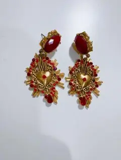 ゴールドハートデザインピアス