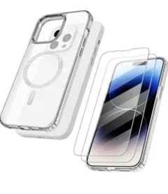 iPhone14Proケース黒MagSaseワイヤレス充電対応 マグフェイス値下