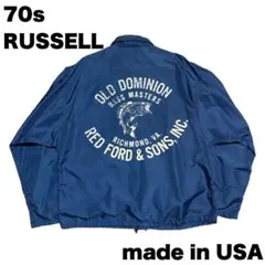 70s RUSSELL コーチジャケット　フロッキー　ビンテージ　アメカジのサムネイル