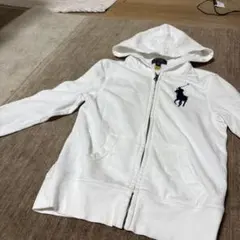 POLO RALPH LAUREN ホワイトパーカー S/P (8) カッコ良く