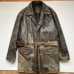 G.S.C ON TIME ヴィンテージ レザージャケット M 中古・古着通販】G.S.C ON TIME (ジーエスシーオンタイム) レザー