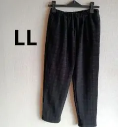 ミセス　シニア　ウエスト総ゴムパンツ　LL　裏起毛　伸縮性あり