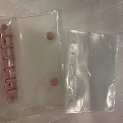 A7バインダー　シール帳　ピンク　リフィル10枚付