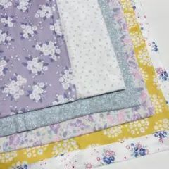 ダブルガーゼ はぎれ 50cm×50cm 5枚 ①