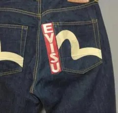 evisu 白カモメ ジーンズ エビス 刺繍 M - メルカリ