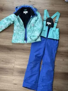 子ども用スキーウェアセット 水色と青