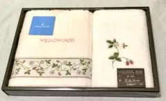 ウェッジウッド　フェイスタオル&ウォッシュタオルセット　綿100% 未使用品