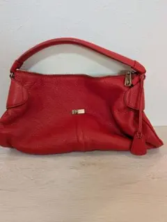 Cole Haan 赤 レザー ショルダーバッグ