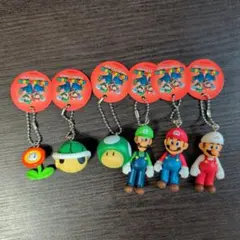 スーパーマリオ　マスコットフィギュア　6コセット
