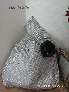 新作！一点物　アトリエマザーハンド　2wayおリボンバックミニ　ハンドメイド