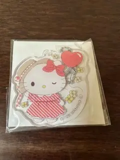 サンリオ さんさんぴくにっく!ミニアクリルキーホルダー　ハローキティ