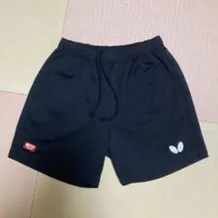 卓球用黒ショーツButterefly Lサイズ(ユニセックス)