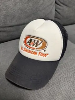 A&W メッシュ　トラッカーキャップ ブラック
