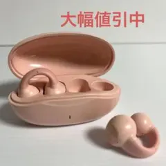 Genai TWS イヤホン　ピンク　イヤカーフ型　48時間持続　IPX5防水