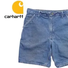 カーハート ブルー デニム ペインターショーツ ハーフパンツ W38のサムネイル