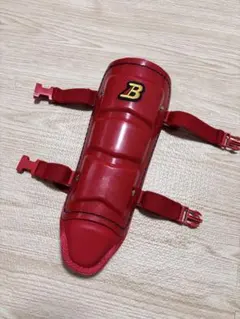 【新品】セラミックパワーギア・野球フットガード 硬式対応　　右打者用　赤色・黒色 セラミックパワーギア フットガード レッグガード 右打者用 楽天