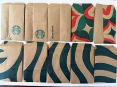 【ポチ袋】スターバックス 紙袋リメイク封筒 10枚セット