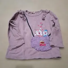 ポシェットアップリケ長袖Tシャツ