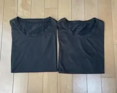【2枚セット】UNIQLO エアリズム クルーネックT 黒 Mサイズ