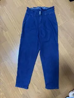 ハイウエストデニムパンツ ブルー　グレイル