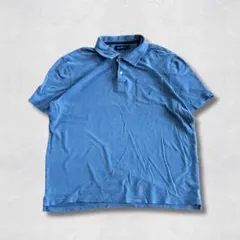 極美品】タングラム ゴルフ メンズ ポロシャツ L ブルー バック