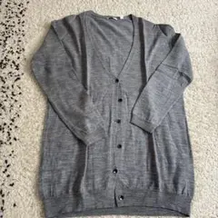 【sskmk様】Vネック 長袖カーディガン/グレー