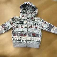 PEANUTS コミックプリント パーカー 12-18ヶ月