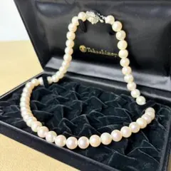 【保証書付き】高島屋　アコヤ　パール　本真珠　ネックレス　大珠　8.5mmのサムネイル