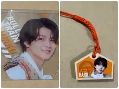 ハル超特急ホワイトチョコサンド封入コースター、超特急ミニ絵馬