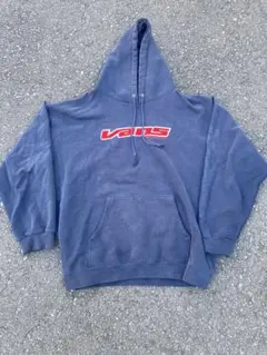 VANS ネイビー フード付きパーカー
