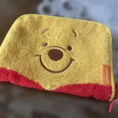 プーさん タオル地ポーチ