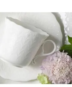 NARUMI　ナルミ　シルキーホワイト カップ&ソーサー　ボーンチャイナ　2客