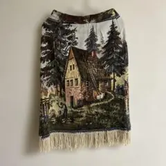 ゴブラン ひざ丈スカート