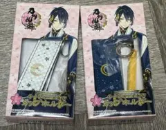 刀剣乱舞 キーチャーム付きカップホルダー 鶴丸国永 三日月宗近