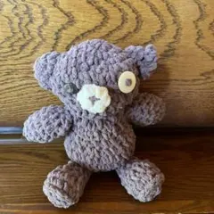 くま あみぐるみ ハンドメイド ぬいぐるみ 毛糸