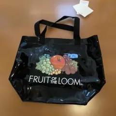 FRUITOFTHELOOM♡ビニールトートバッグ ブラックのサムネイル
