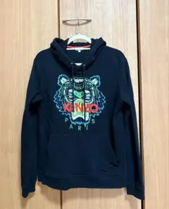 KENZO　パーカー　黒　L　フーディ　新品未使用　タグ付き 希少】KENZO ケンゾー パーカー フーディー タイガーロゴ 黒