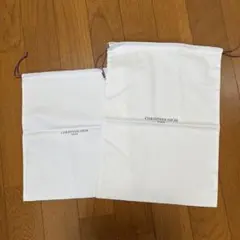 メゾンクリスチャンディオール　ノベルティ　巾着２個