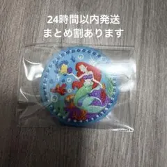 ディズニー 刺繍缶バッチ アリエル