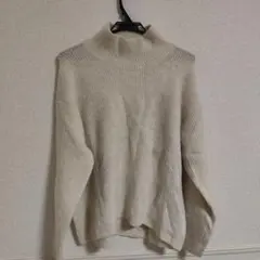 UNIQLO ハイネック リブ編みセーター L