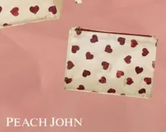 ピーチジョン　バレンタイン　二つ折り　ハート　クリアポーチ