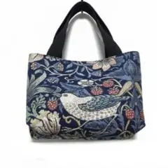 ミニトート　川島織物　ジャガード織　ウィリアムモリス　ハンドメイド