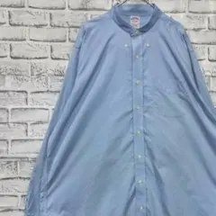 ブルックスブラザーズ長袖シャツ！ブルーXL 0326