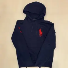 ラルフローレン ビックポニー パーカー 蛍光 ネイビー 紺色 s swag