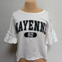 earth music & ecology フリル袖Tシャツ