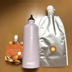 LAVA ヨガセット ボトル 水素水専用バッグ ゼリー ホットヨガLAVA SIGG 水素ボトル2本・ゴムバンド・カバー・専用バッグ