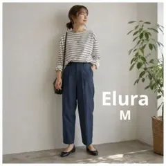 ELURA 엘라 데님 라이크 테이퍼드 팬츠 M 네이비 아름다운 다리