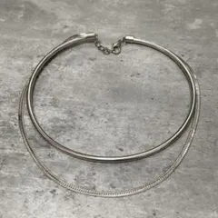 メタルデザインチョーカー　ネックレス